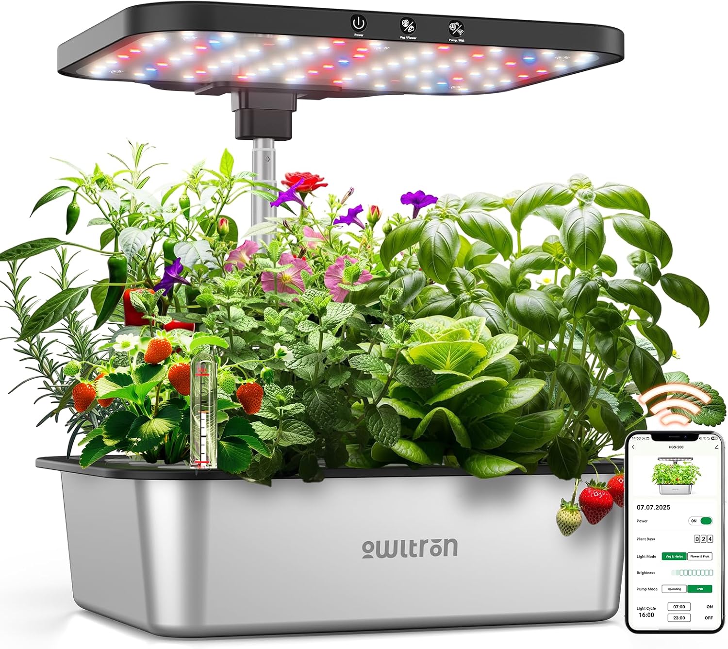 Smart Pod Garden - Smart Hydroponics Growing System 15 Pods