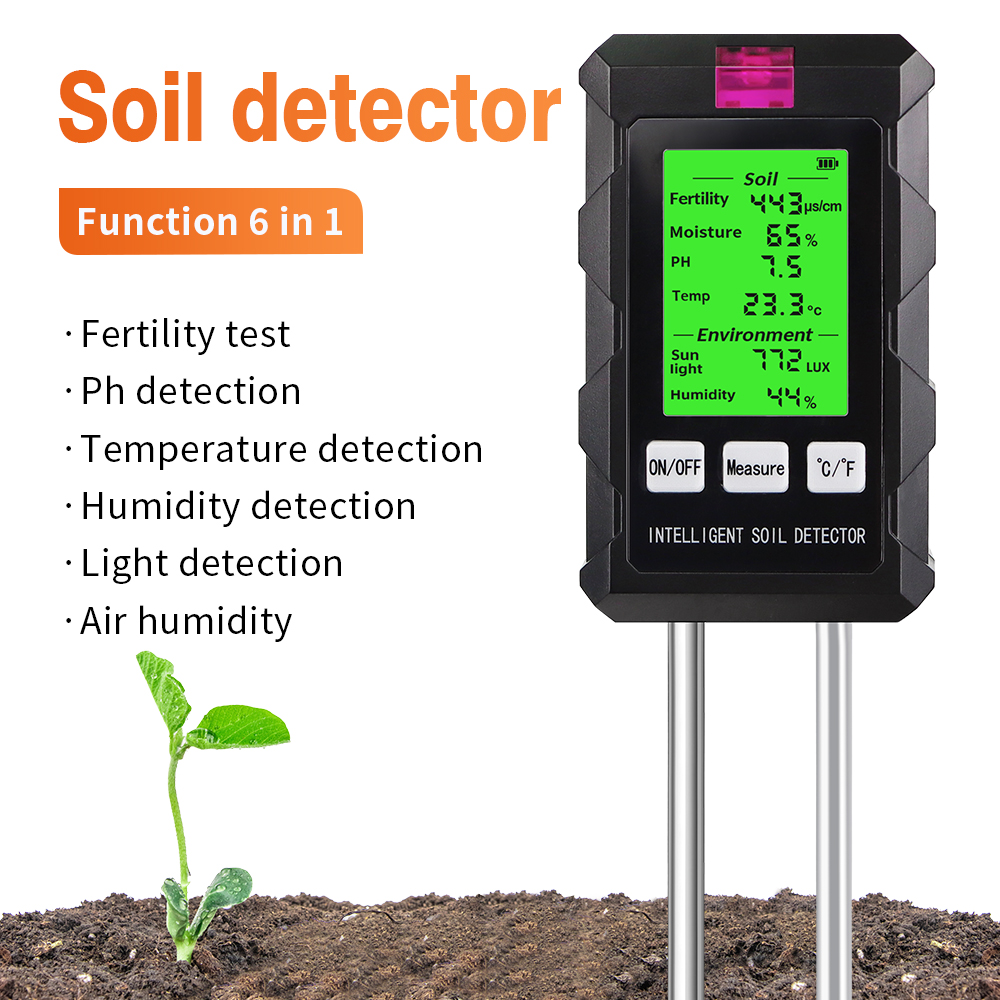 6 in 1 Digital Soil Tester Mul - Soil Test Digital ulasan dan harga