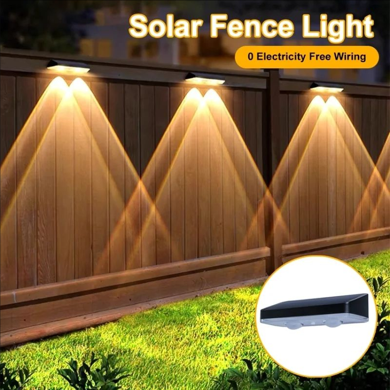 RGB Solar Fence Lights Outdoor - Smart Garden Smart Fence ulasan dan harga