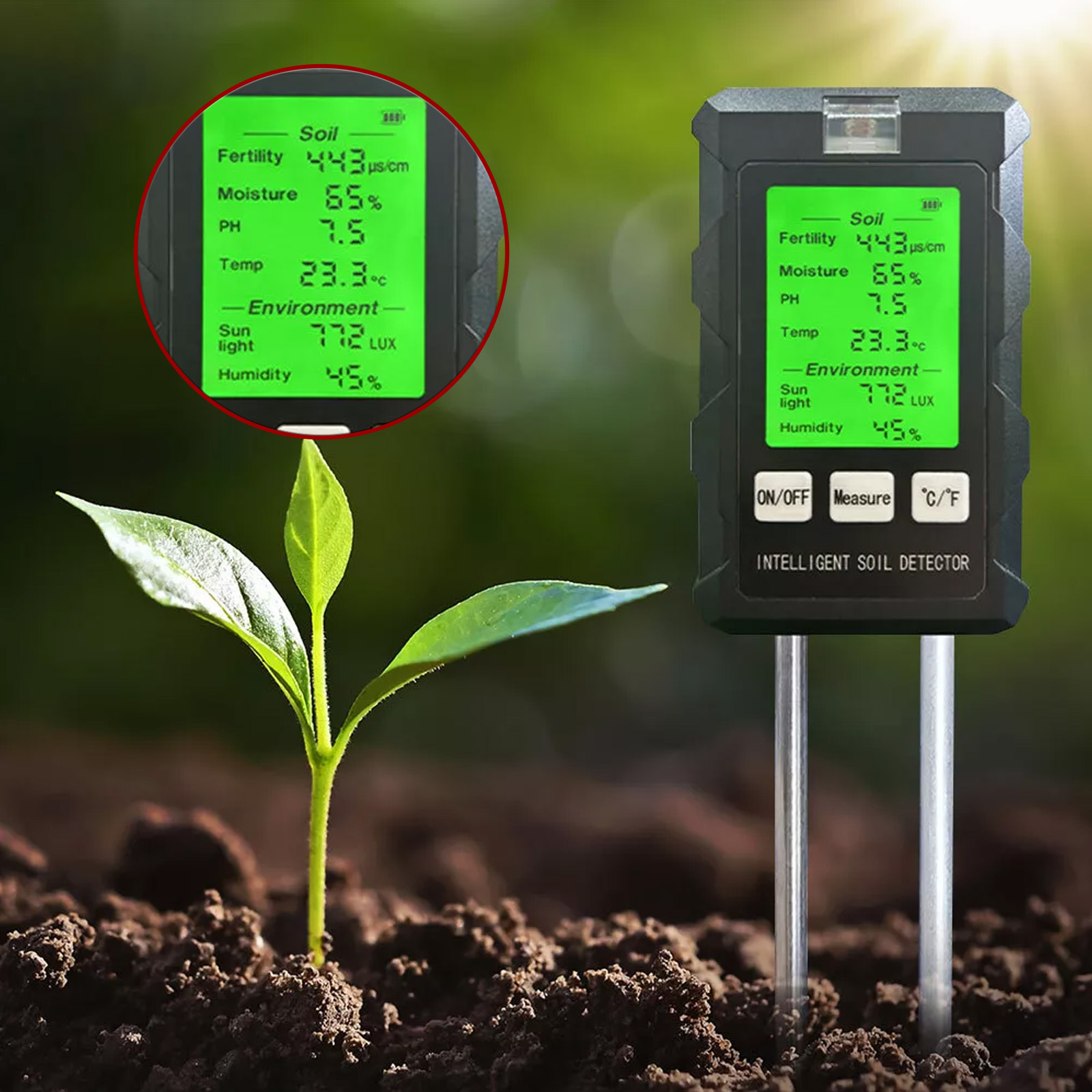 【2026 New】High Accuracy 6 In 1 - Soil Test Digital ulasan dan harga