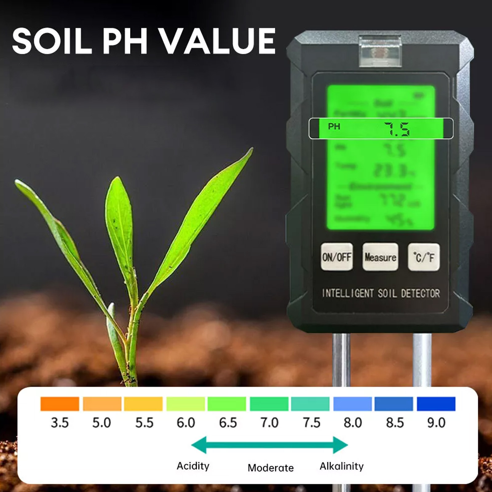 【2026 New】High Accuracy 6 In 1 - Soil Test Digital ulasan dan harga