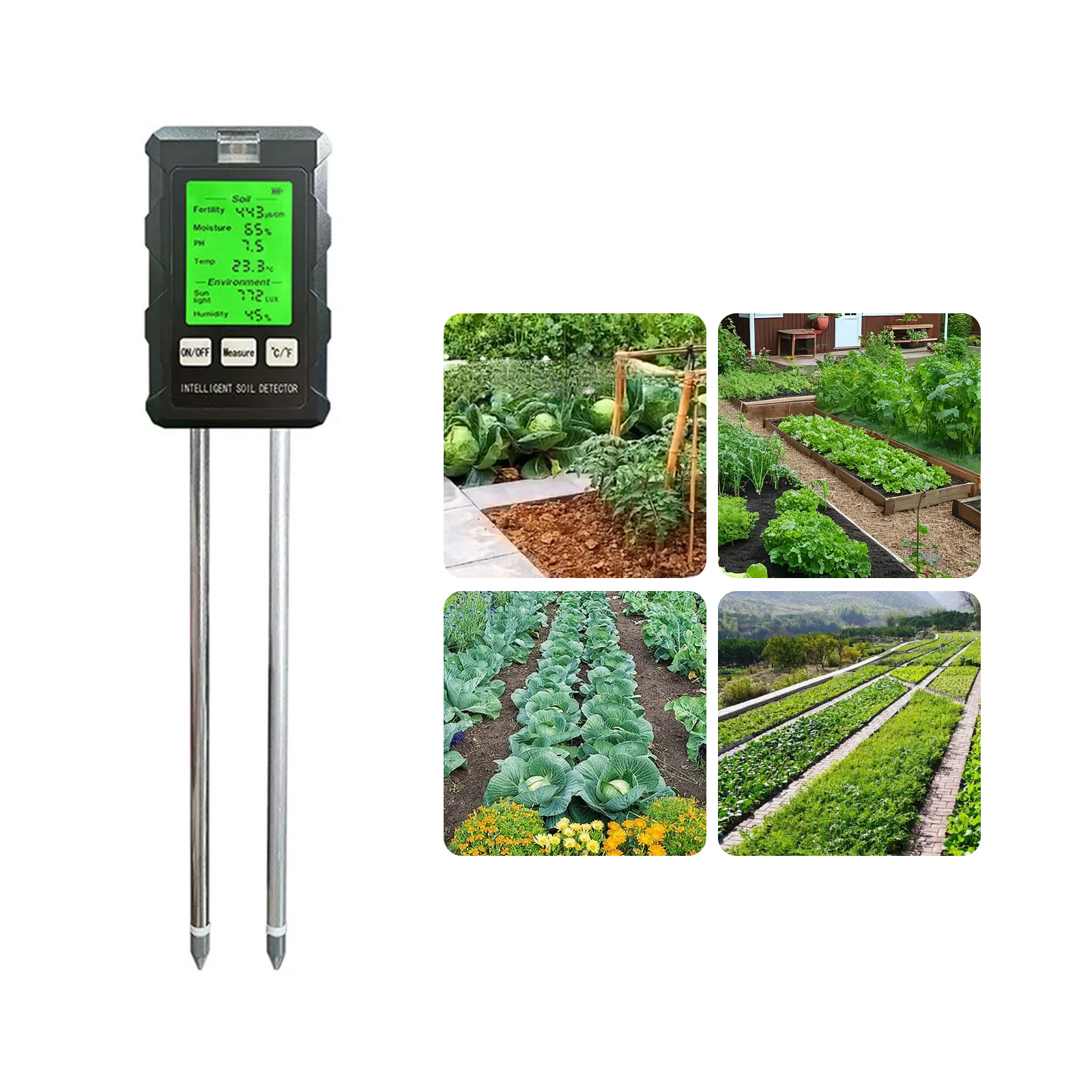 【2026 New】High Accuracy 6 In 1 - Soil Test Digital ulasan dan harga