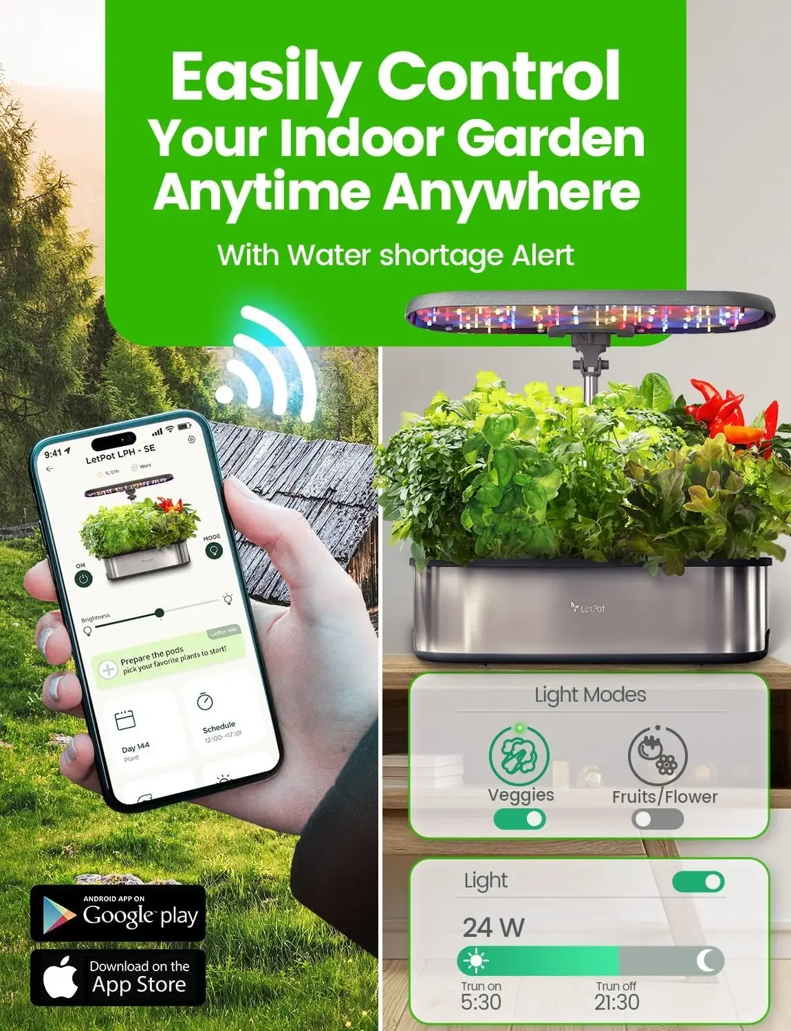 LETPOT LPH-SE Hydroponics Grow - Smart Pod Garden ulasan dan harga