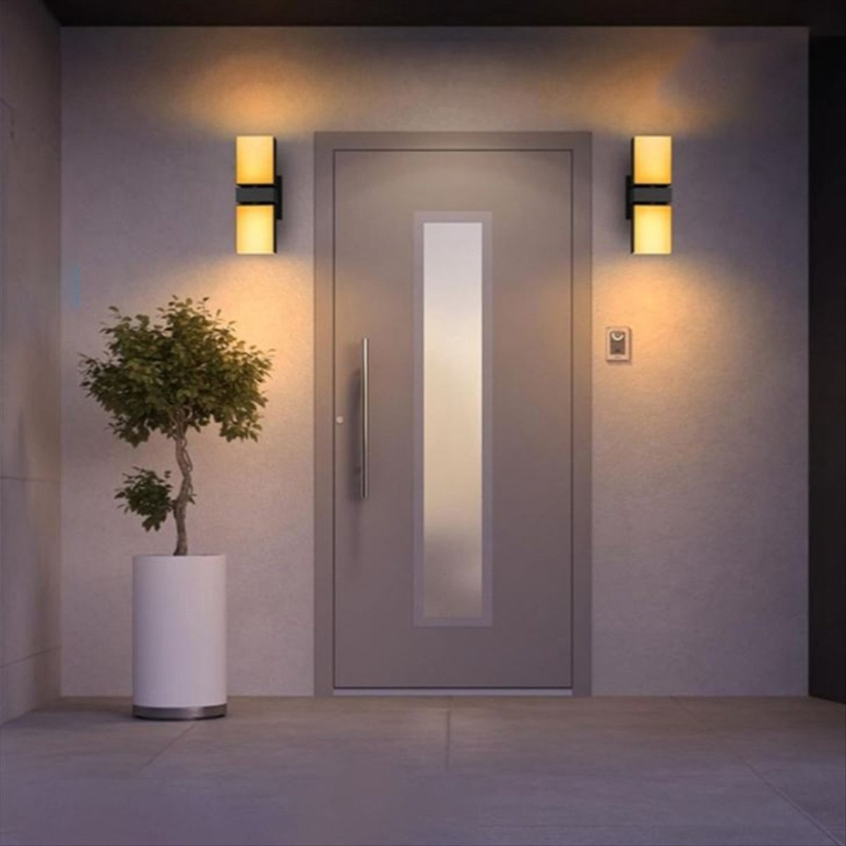 AA19 LED Wall Light Dual Head  - Smart Garden Smart Fence ulasan dan harga