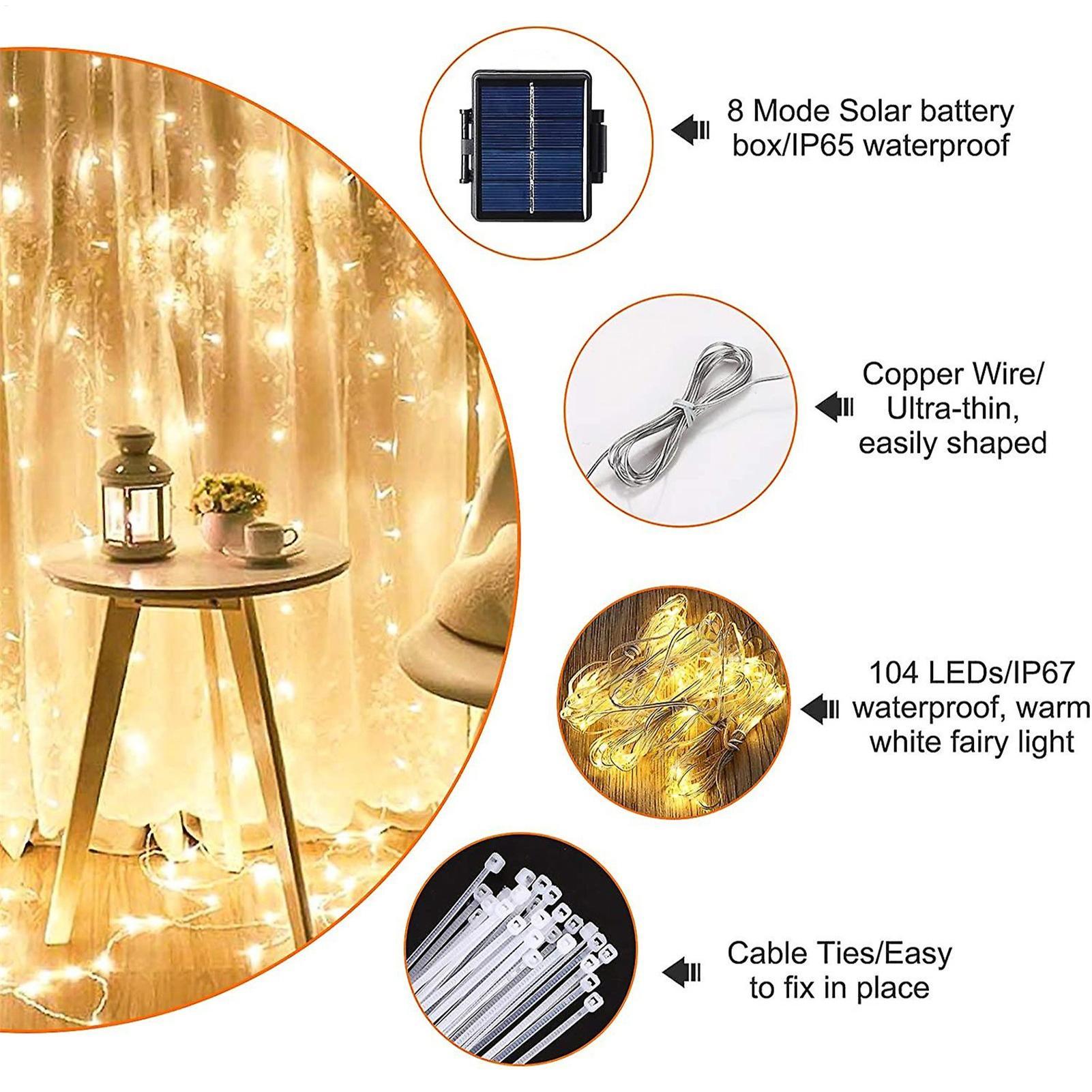 104 LED Solar Power Patio Umbr - Smart Garden Umbrella ulasan dan harga