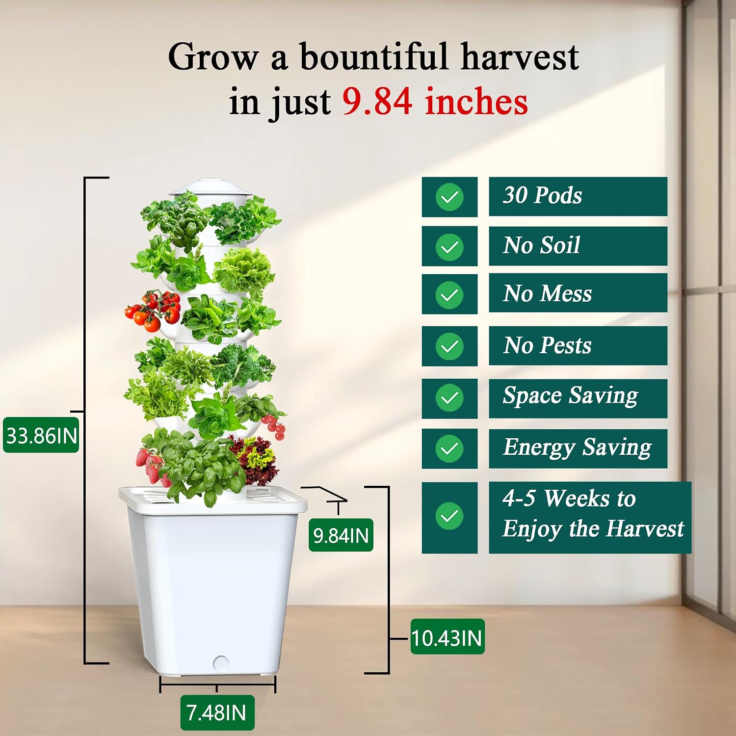 Hydroponics Growing System 30P - Smart Garden Vertical ulasan dan harga