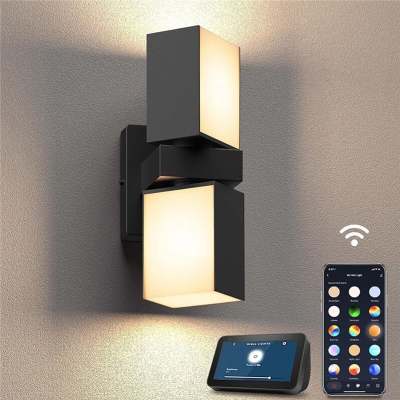 A33Z-LED Wall Light Dual Head  - Smart Garden Smart Fence ulasan dan harga