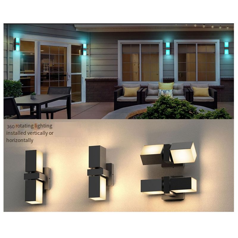 A33Z-LED Wall Light Dual Head  - Smart Garden Smart Fence ulasan dan harga