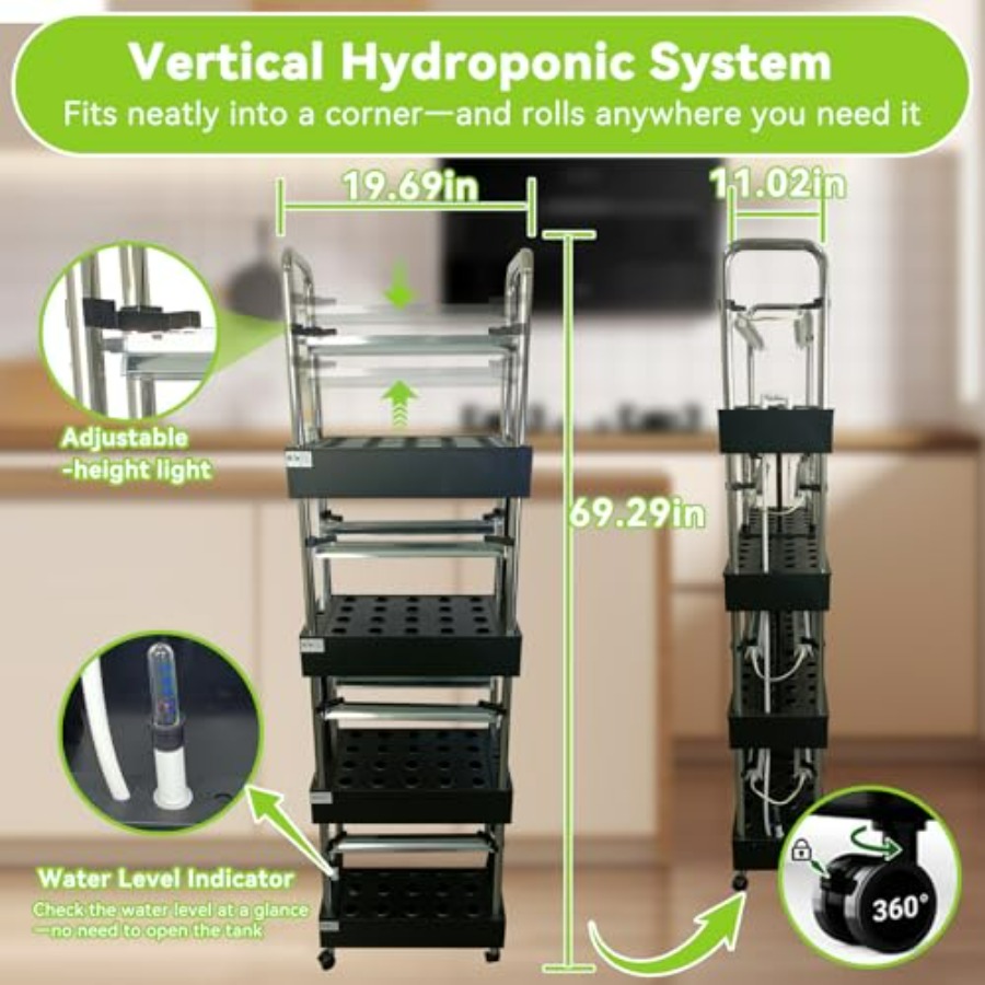 Indoor hydroponics growing sys - Smart Garden Vertical ulasan dan harga